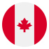 Canada Flag Round
